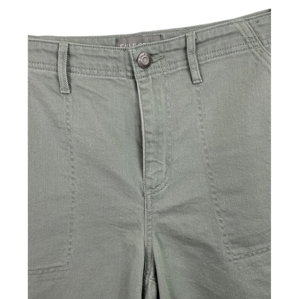 Falls Creek Green Denim Bermuda Shorts Womens Size 10 - Picture 3 of 10